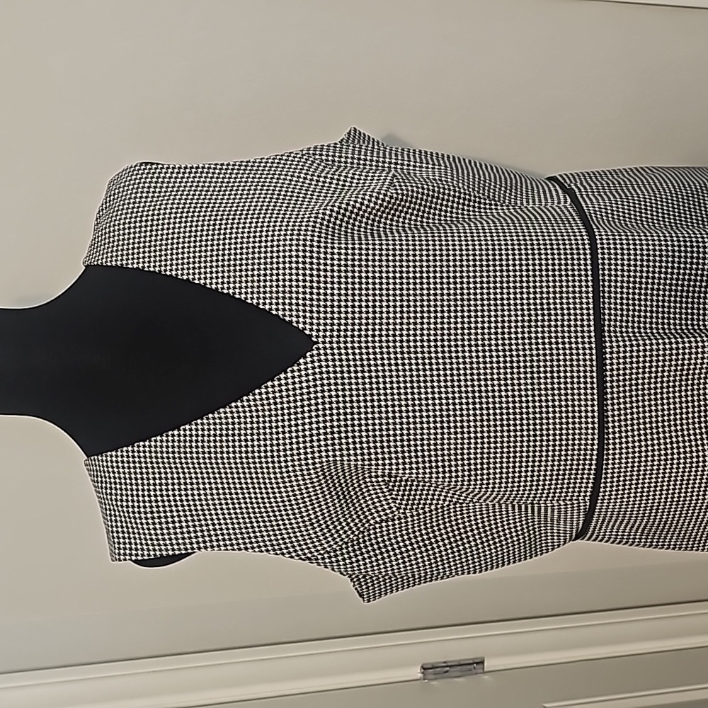 Ann Taylor Black/White Checked Dress - Picture 2 of 4